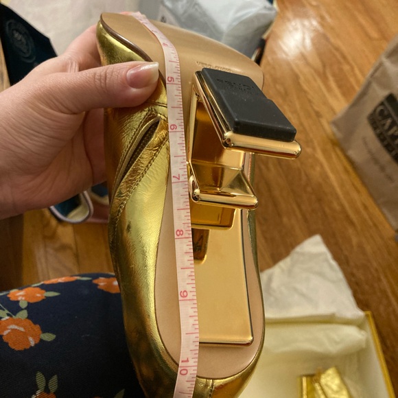 Fendi First Gold nappa leather high-heel boots Sz 38.5 NWB - Picture 7 of 7